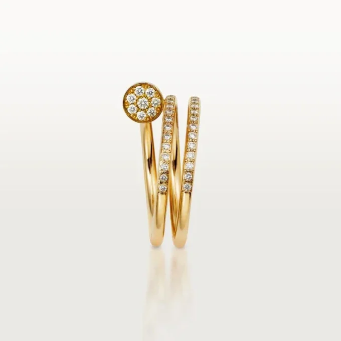 Pierścionek Juste Un Clou – żółte złoto, diamenty – Cartier