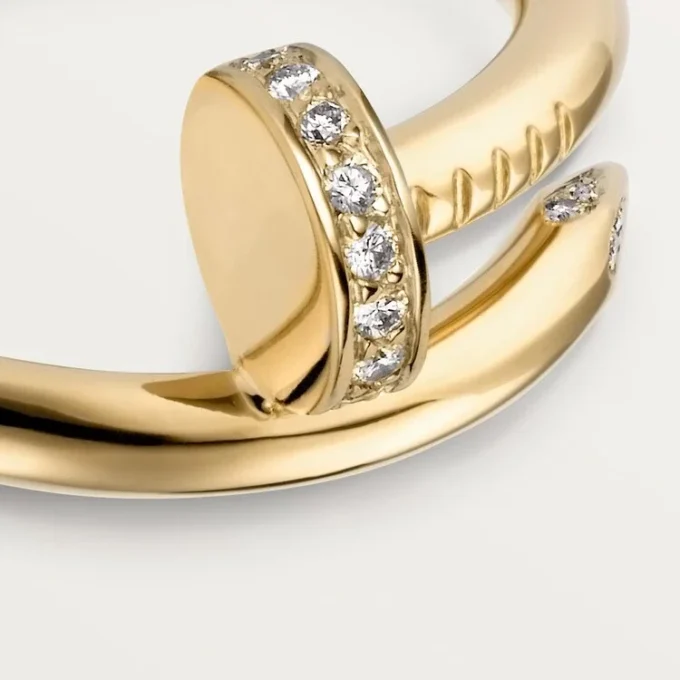 Pierścionek Juste Un Clou – żółte złoto, diamenty – Cartier