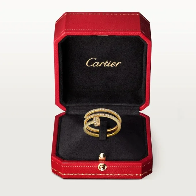 Pierścionek Juste Un Clou – żółte złoto, diamenty – Cartier
