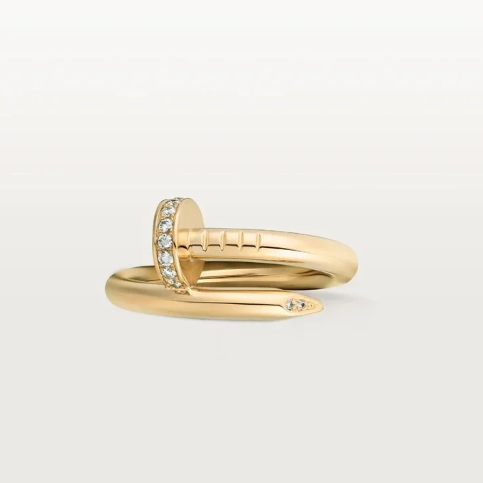 Pierścionek Juste Un Clou – żółte złoto, diamenty – Cartier