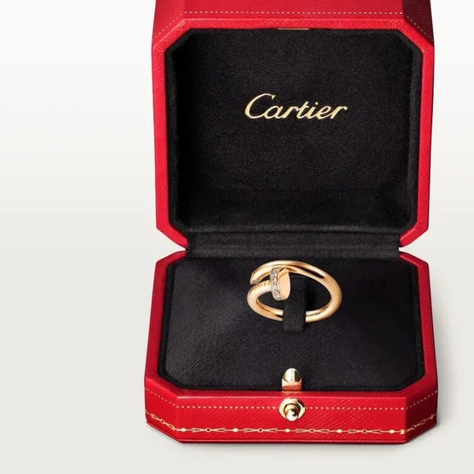 Pierścionek Juste Un Clou – żółte złoto, diamenty – Cartier