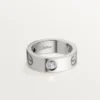 Pierścionek Love, 3 diamenty – białe złoto, diamenty – Cartier Pierścionek Love, 3 diamenty – białe złoto, diamenty – Cartier