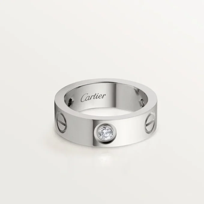 Pierścionek Love, 3 diamenty – białe złoto, diamenty – Cartier Pierścionek Love, 3 diamenty – białe złoto, diamenty – Cartier