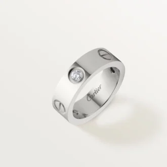 Pierścionek Love, 3 diamenty – białe złoto, diamenty – Cartier