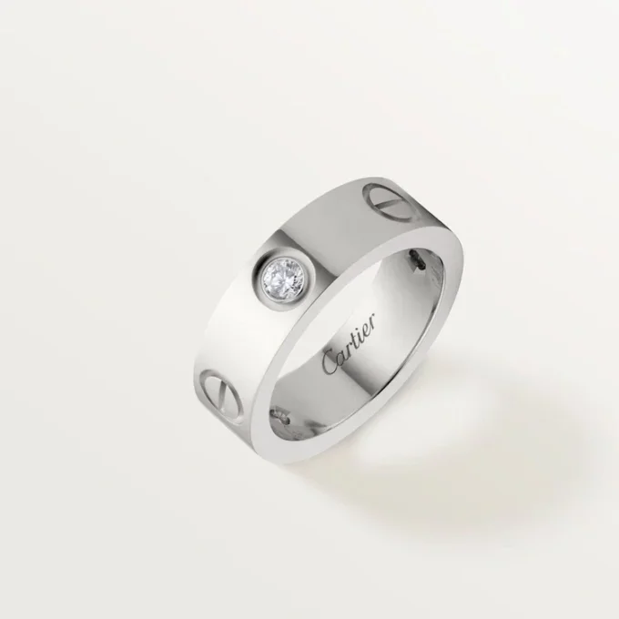 Pierścionek Love, 3 diamenty – białe złoto, diamenty – Cartier Pierścionek Love, 3 diamenty – białe złoto, diamenty – Cartier