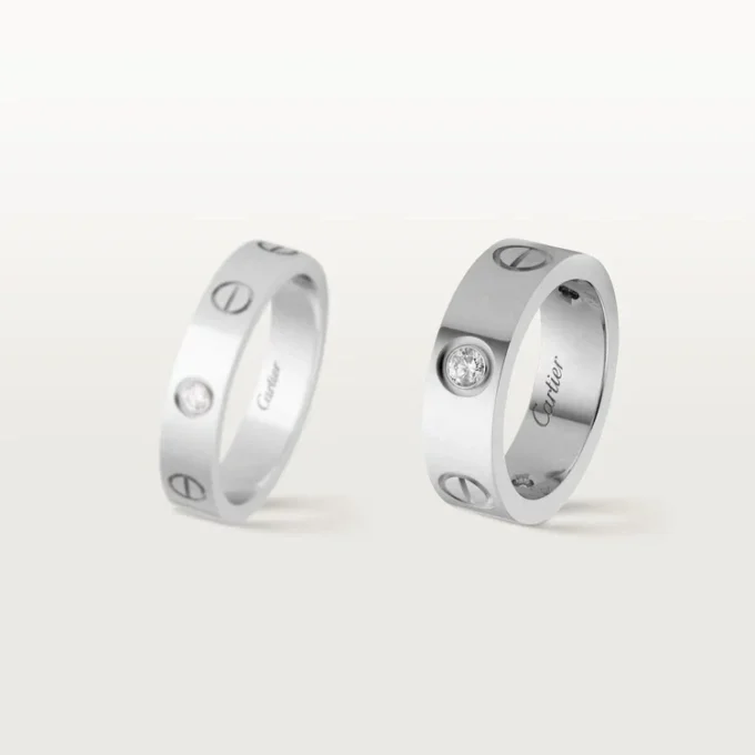 Pierścionek Love, 3 diamenty – białe złoto, diamenty – Cartier Pierścionek Love, 3 diamenty – białe złoto, diamenty – Cartier