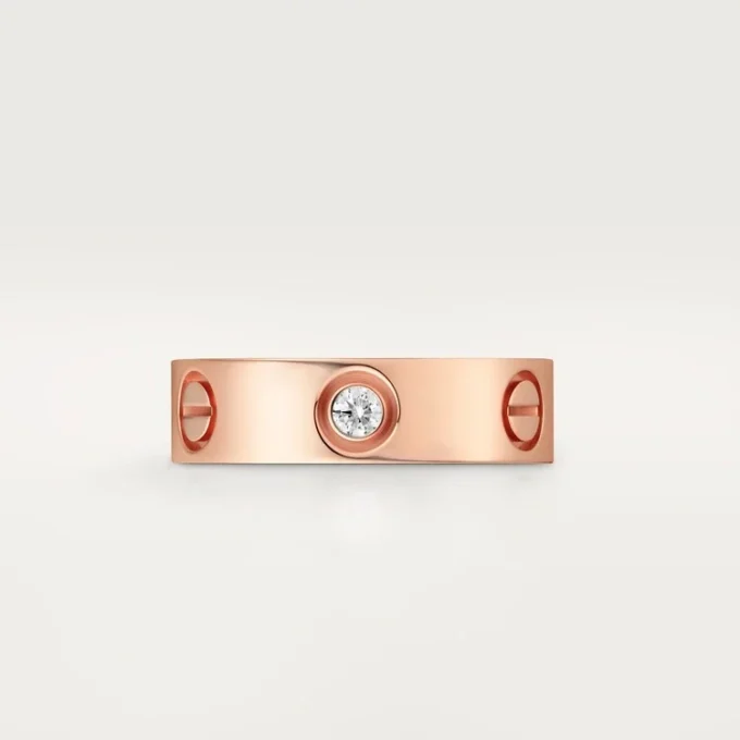 Pierścionek Love, 3 diamenty – różowe złoto, diamenty – Cartier Pierścionek Love, 3 diamenty – różowe złoto, diamenty – Cartier