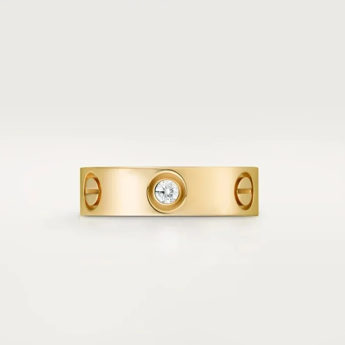 Pierścionek Love 3 Diamond – żółte złoto, model klasyczny | Cartier Us