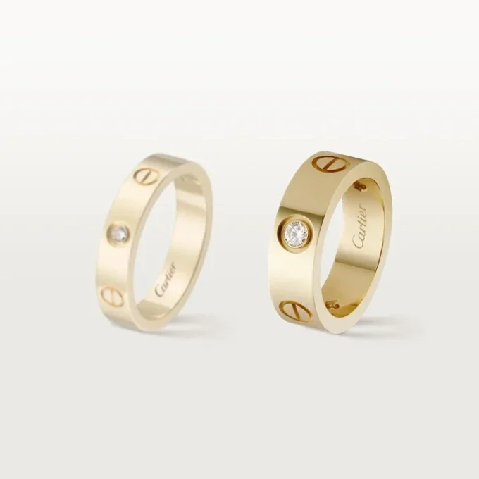 Pierścionek Love 3 Diamond – żółte złoto, model klasyczny | Cartier Us