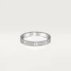 Pierścionek Love, rozmiar S – białe złoto, diamenty – Cartier