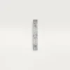Pierścionek Love, rozmiar S – białe złoto, diamenty – Cartier