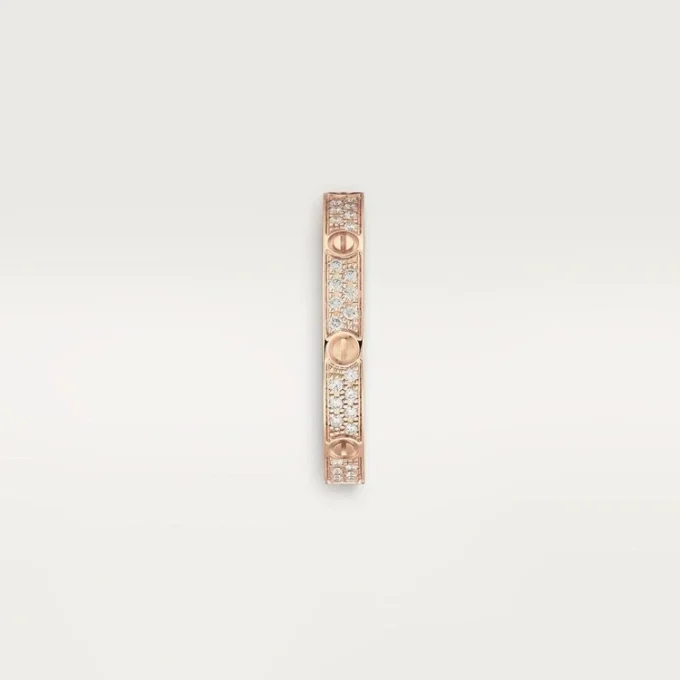 Pierścionek Love, rozmiar S – różowe złoto, diamenty – Cartier
