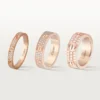 Pierścionek Love, rozmiar S – różowe złoto, diamenty – Cartier