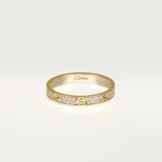 Pierścionek Love, rozmiar S – żółte złoto, diamenty – Cartier