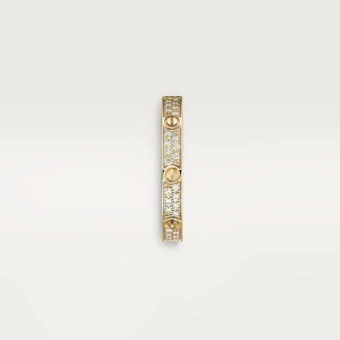 Pierścionek Love, rozmiar S – żółte złoto, diamenty – Cartier