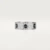Pierścionek Love z diamentami, ceramika – białe złoto, ceramika, diamenty – Cartier