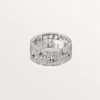 Pierścionek Maillon Panthere, 3 rzędy wysadzane diamentami – białe złoto, diamenty – Cartier