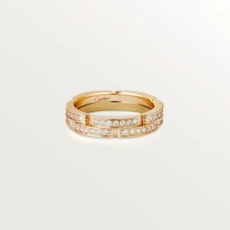 Pierścionek Maillon Panthere – żółte złoto, diamenty – Cartier