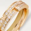 Pierścionek Maillon Panthere – żółte złoto, diamenty – Cartier