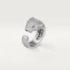 Pierścionek Panthere De Cartier – białe złoto, diamenty, szmaragdy, onyks – Cartier