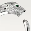 Pierścionek Panthere De Cartier – białe złoto, diamenty, szmaragdy, onyks – Cartier