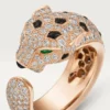 Pierścionek Panthere De Cartier, model średni, wysadzany
