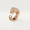 Pierścionek Panthere De Cartier – różowe złoto, diamenty, szmaragdy, onyks – Cartier