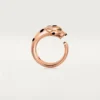 Pierścionek Panthere De Cartier – różowe złoto, granaty tsaworytowe, onyks – Cartier