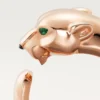 Pierścionek Panthere De Cartier – różowe złoto, granaty tsaworytowe, onyks – Cartier