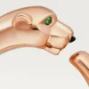 Pierścionek Panthere De Cartier – różowe złoto, granaty tsaworytowe, onyks – Cartier