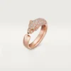 Pierścionek Panthere De Cartier – różowe złoto, onyks, szmaragdy, diamenty – Cartier