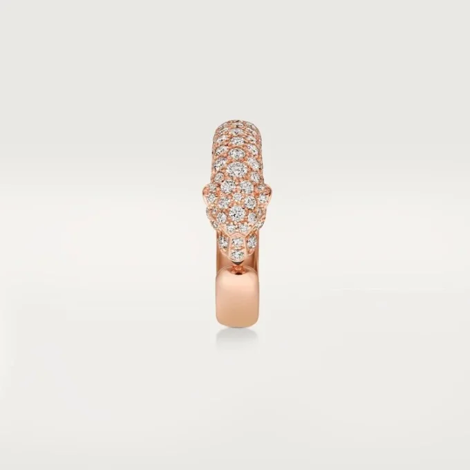 Pierścionek Panthere De Cartier – różowe złoto, onyks, szmaragdy, diamenty – Cartier