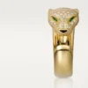 Pierścionek Panthere De Cartier – żółte złoto, diamenty, szmaragdy, onyks – Cartier