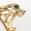 Pierścionek Panthere De Cartier – żółte złoto, granaty tsaworytowe, onyks – Cartier