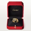 Pierścionek Panthere De Cartier – żółte złoto, lakier, diamenty, granat tsaworyt – Cartier