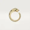 Pierścionek Panthere De Cartier – żółte złoto, szmaragdy, onyks, diamenty – Cartier