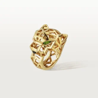 Pierścionek Panthere De Cartier – tsaworyt i żółte złoto | Cartier Us