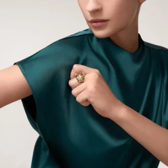 Pierścionek Panthere De Cartier – tsaworyt i żółte złoto | Cartier Us
