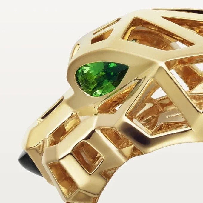 Pierścionek Panthere De Cartier – tsaworyt i żółte złoto | Cartier Us