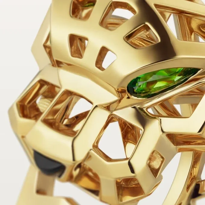 Pierścionek Panthere De Cartier – tsaworyt i żółte złoto | Cartier Us