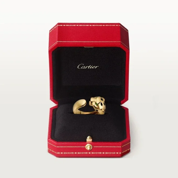 Pierścionek Panthere De Cartier z żółtego złota i onyksu | Cartier Us