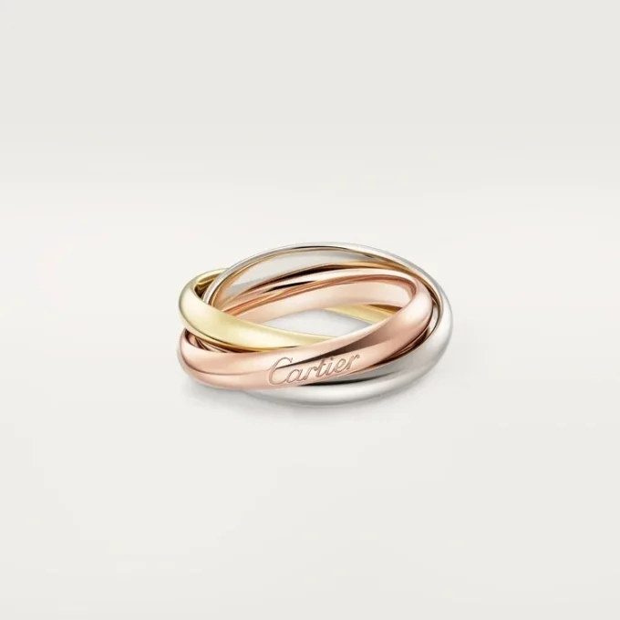 Pierścionek Trinity z trójkolorowego złota, model klasyczny | Cartier Us Pierścionek Trinity z trójkolorowego złota, model klasyczny | Cartier Us