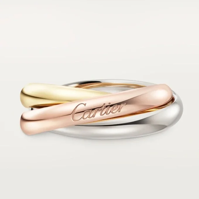 Pierścionek Trinity z trójkolorowego złota, model klasyczny | Cartier Us Pierścionek Trinity z trójkolorowego złota, model klasyczny | Cartier Us