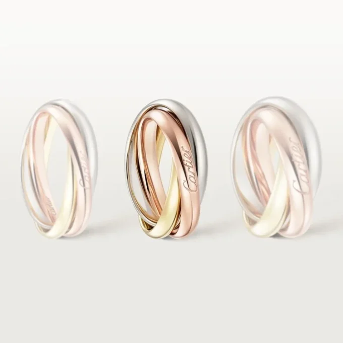 Pierścionek Trinity z trójkolorowego złota, model klasyczny | Cartier Us Pierścionek Trinity z trójkolorowego złota, model klasyczny | Cartier Us