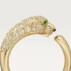 Pierścionek z brylantami Panthere De Cartier, żółte złoto | Cartier Us