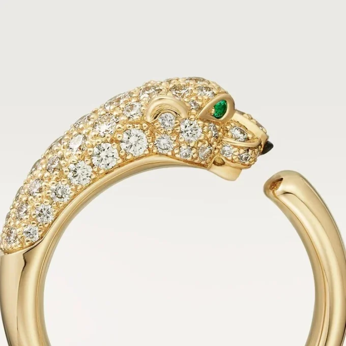 Pierścionek z brylantami Panthere De Cartier, żółte złoto | Cartier Us