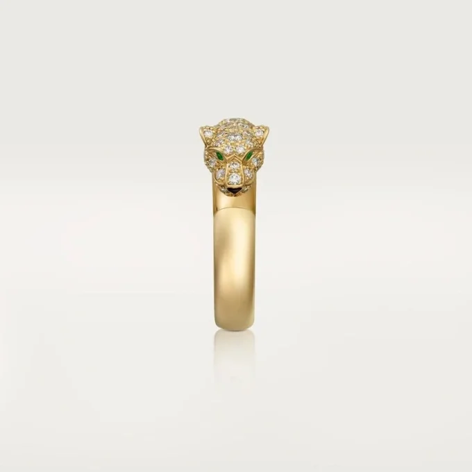 Pierścionek z brylantami Panthere De Cartier, żółte złoto | Cartier Us