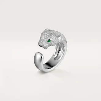 Pierścionek z brylantem Panthere De Cartier, białe złoto | Cartier Us