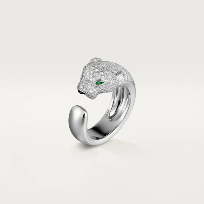 Pierścionek z brylantem Panthere De Cartier, białe złoto | Cartier Us
