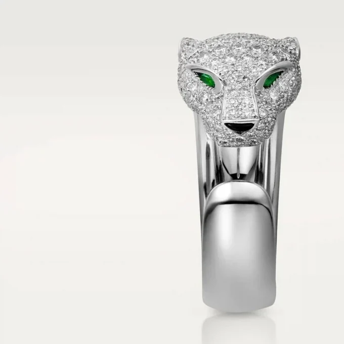 Pierścionek z brylantem Panthere De Cartier, białe złoto | Cartier Us